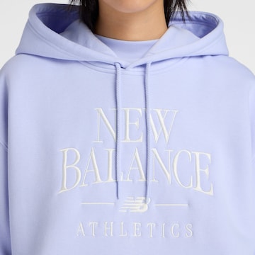 new balance Sweatshirt 'Trackside' in Blauw