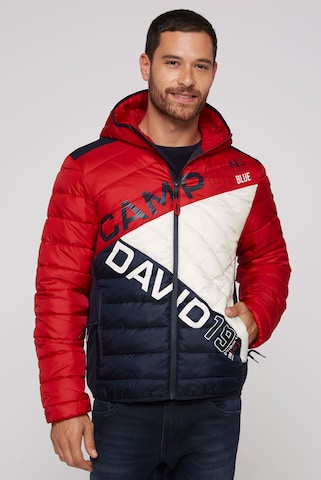 CAMP DAVID Winter Jacket in Red: front