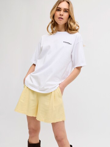 JJXX Wide leg Παντελόνι πλισέ σε κίτρινο