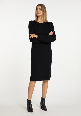 usha WHITE LABEL Knitted dress in Black