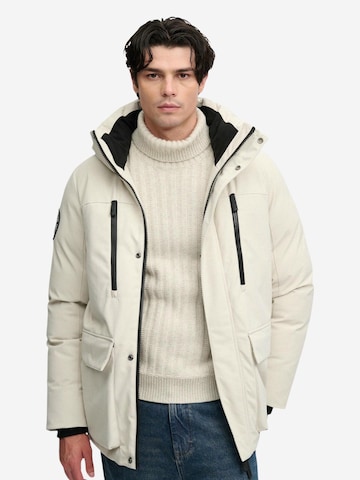 Superdry Winter Parka 'City Parka SDM5012434A' in White: front