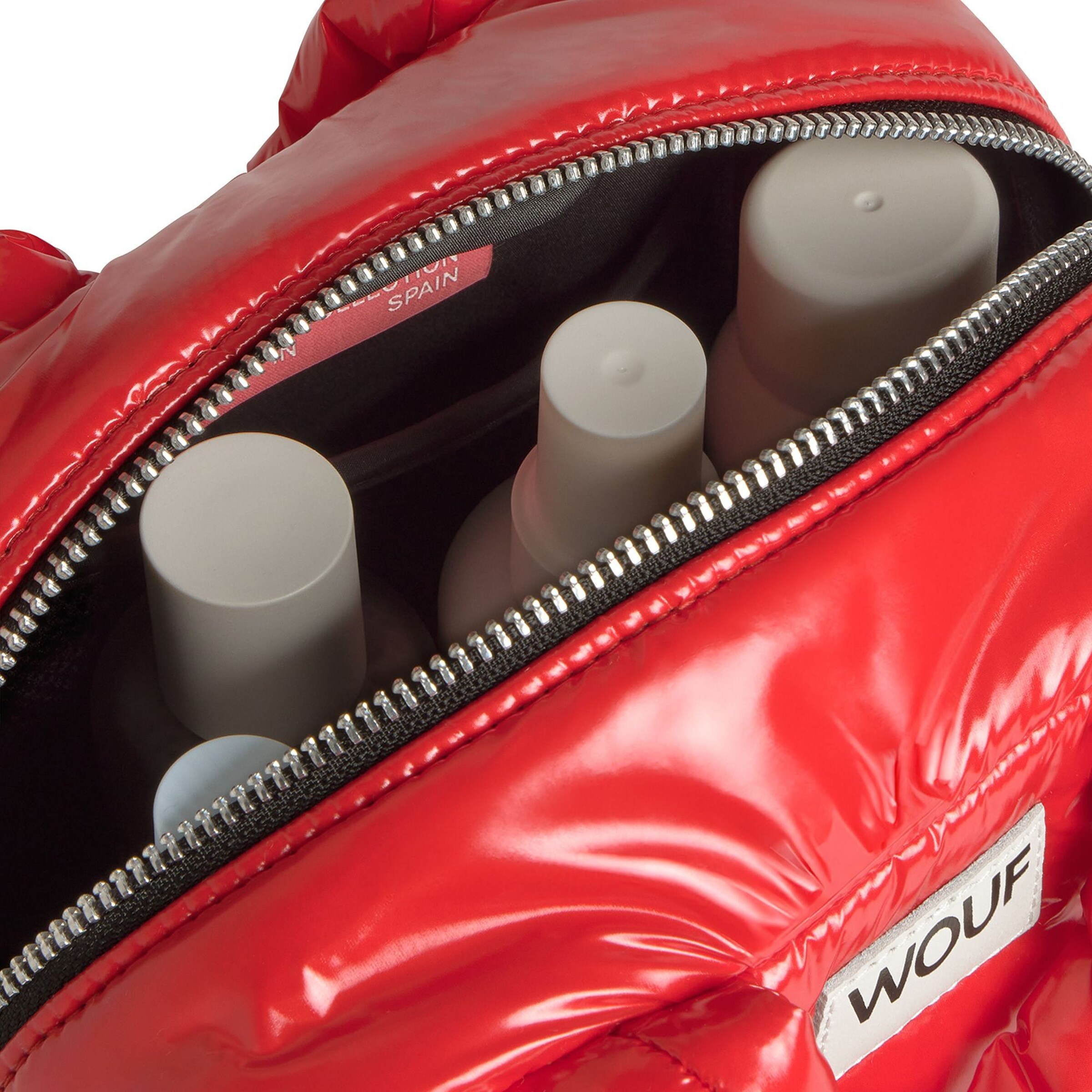 Trousses de toilette 'Glossy' Wouf en rouge