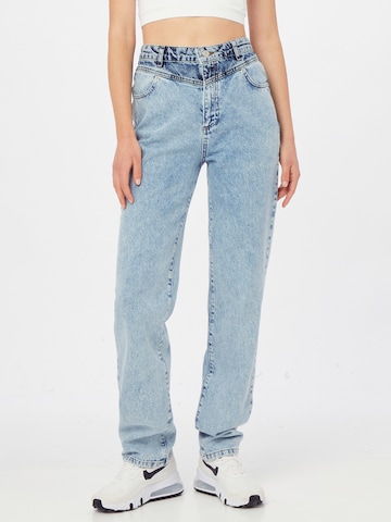 NA-KD Regular Jeans in Blue: front