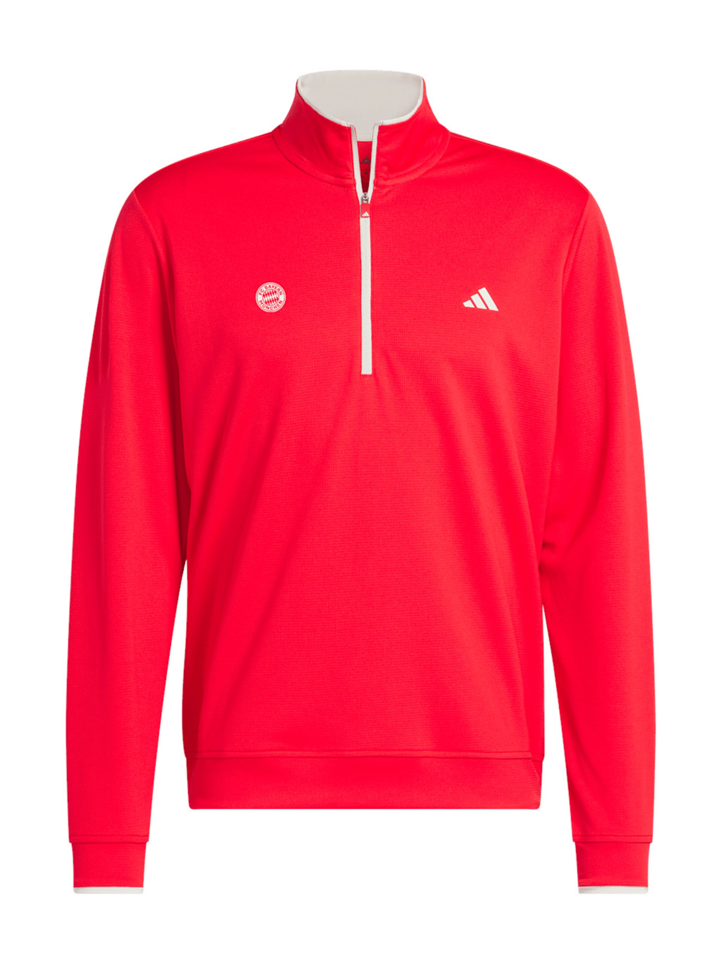 ADIDAS GOLF - Camiseta funcional 'Lightweight Half-Zip' en rojo: frente