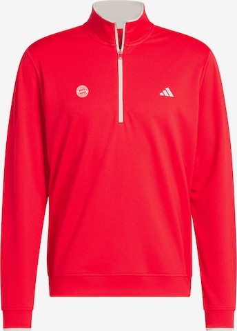 Sweat de sport 'Lightweight Half-Zip' ADIDAS GOLF en rouge : devant