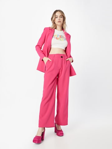 Hailys Loose fit Pleat-Front Pants 'Grace' in Pink