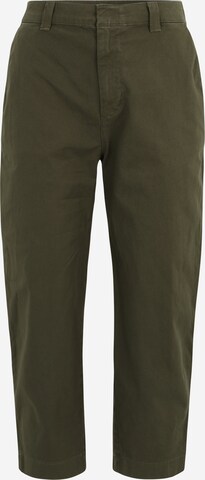 Regular Pantalon Gap Petite en vert : devant