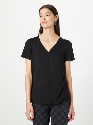 TOM TAILOR Shirt in Black: front