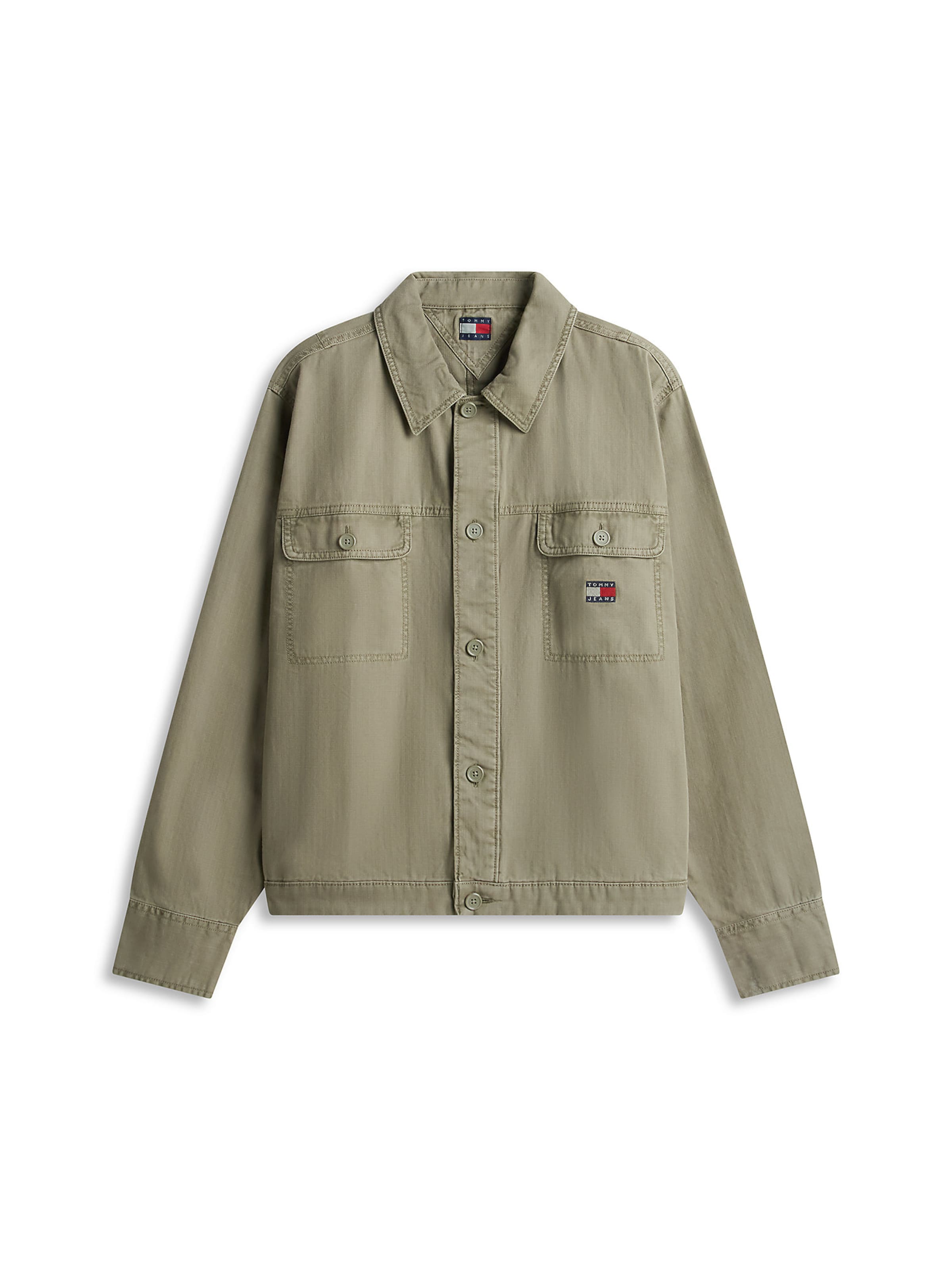 Tommy Jeans Between-Season Jacket in Green: front