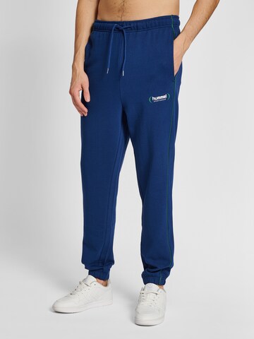 Hummel Regular Pants in Blue: front