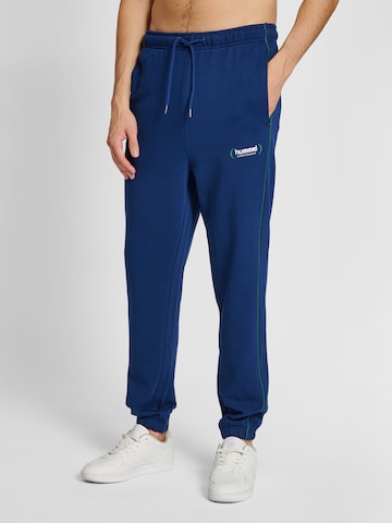 Hummel Regular Pants in Blue: front