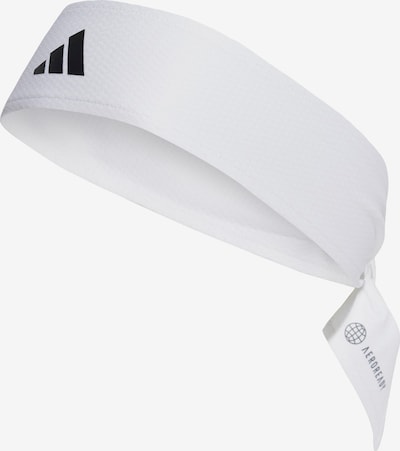 ADIDAS PERFORMANCE Sportstirnband 'Aeroready Tie Band' in schwarz / weiß, Produktansicht