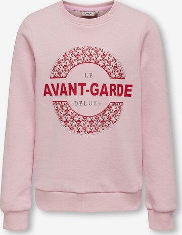 Sweat-shirt 'LENA' KIDS ONLY en rose : devant