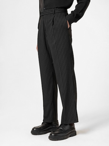 regular Pantaloni con pieghe 'Eurico' di Antioch in nero: frontale