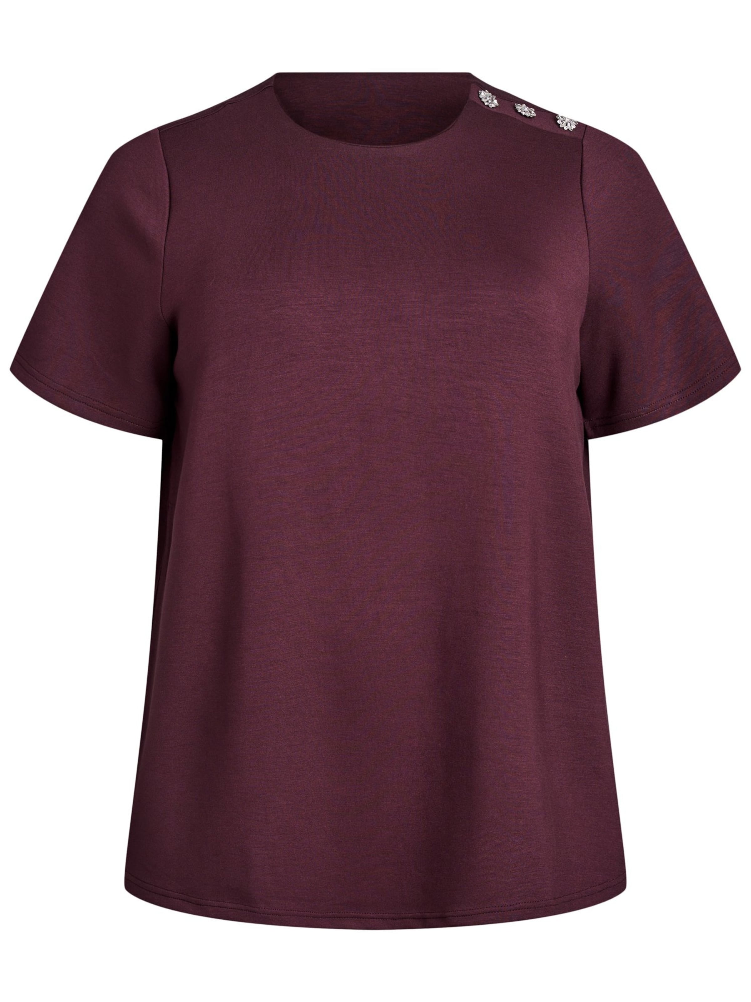 Zizzi Blúzka 'Eingrid' - Červená: predná strana