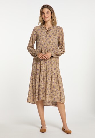 Usha Dress in Beige