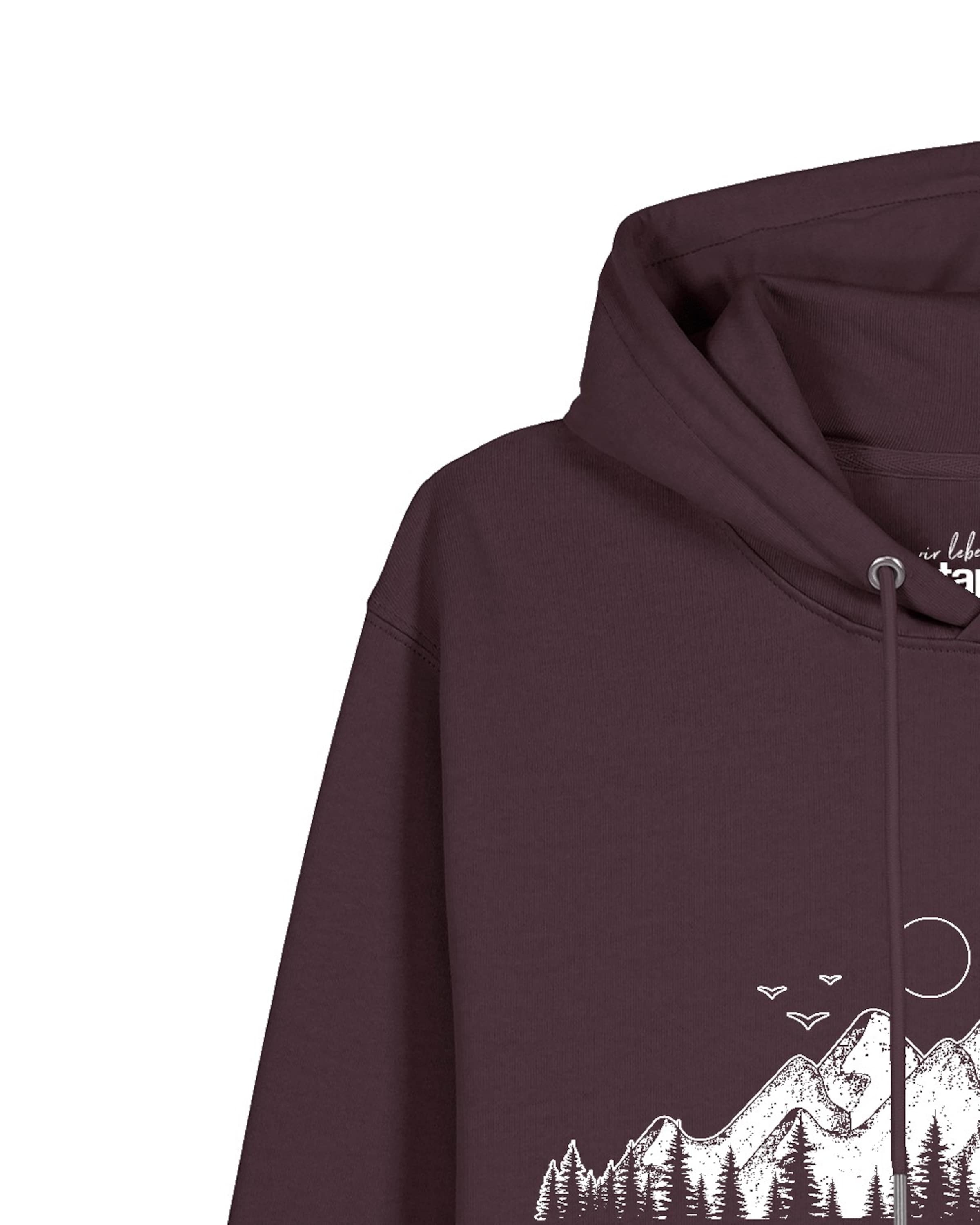 Watapparel Sweatshirt 'Mountains' in Red