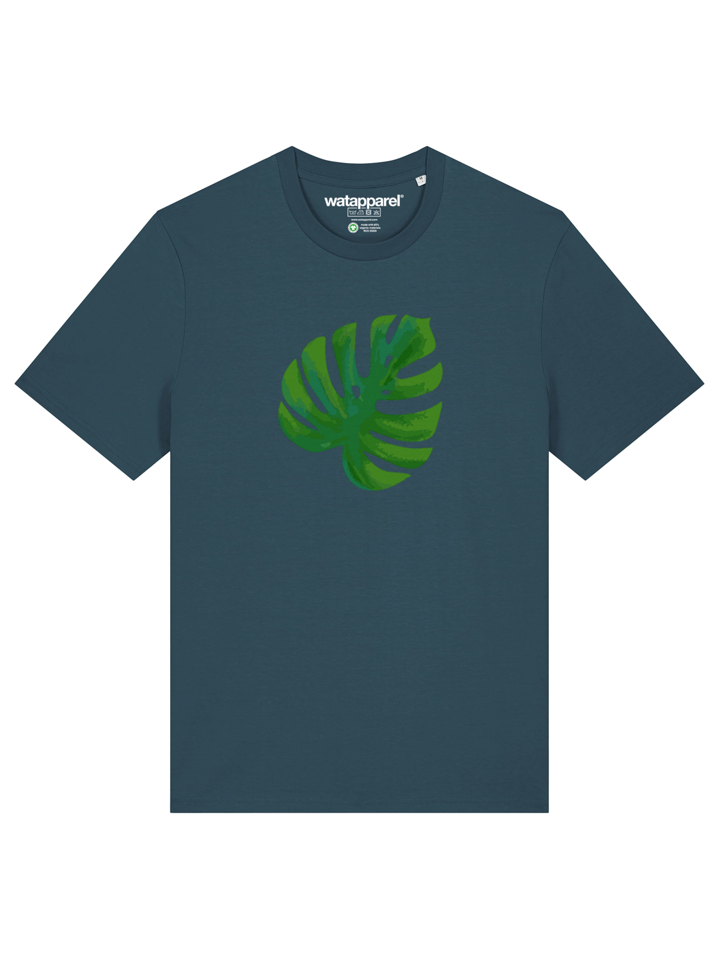T-Shirt 'Monstera 2.0' Watapparel en vert : devant