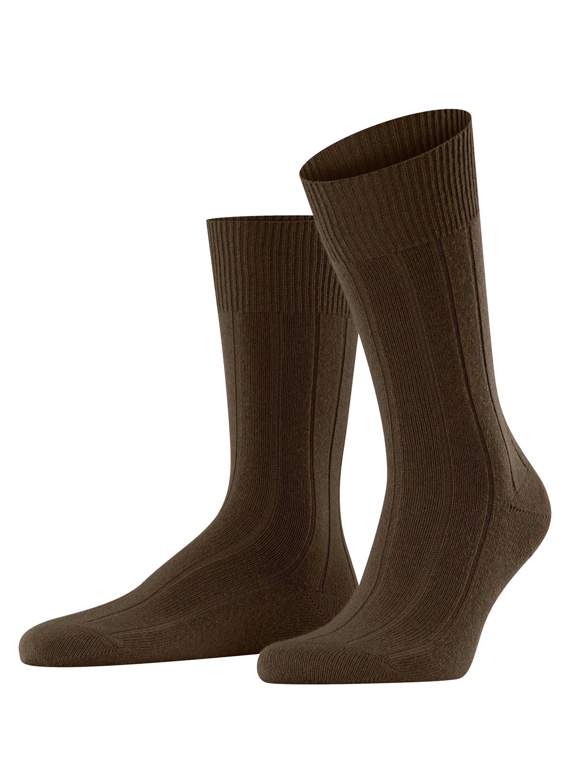 FALKE Socken 'Lhasa Rib'‌‌‌‌‌‌ in Braun: Vorderseite