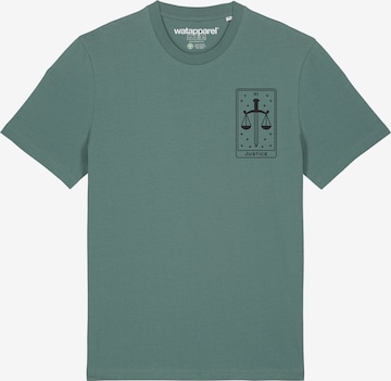 Watapparel Shirt 'Tarot Justice' in Green: front
