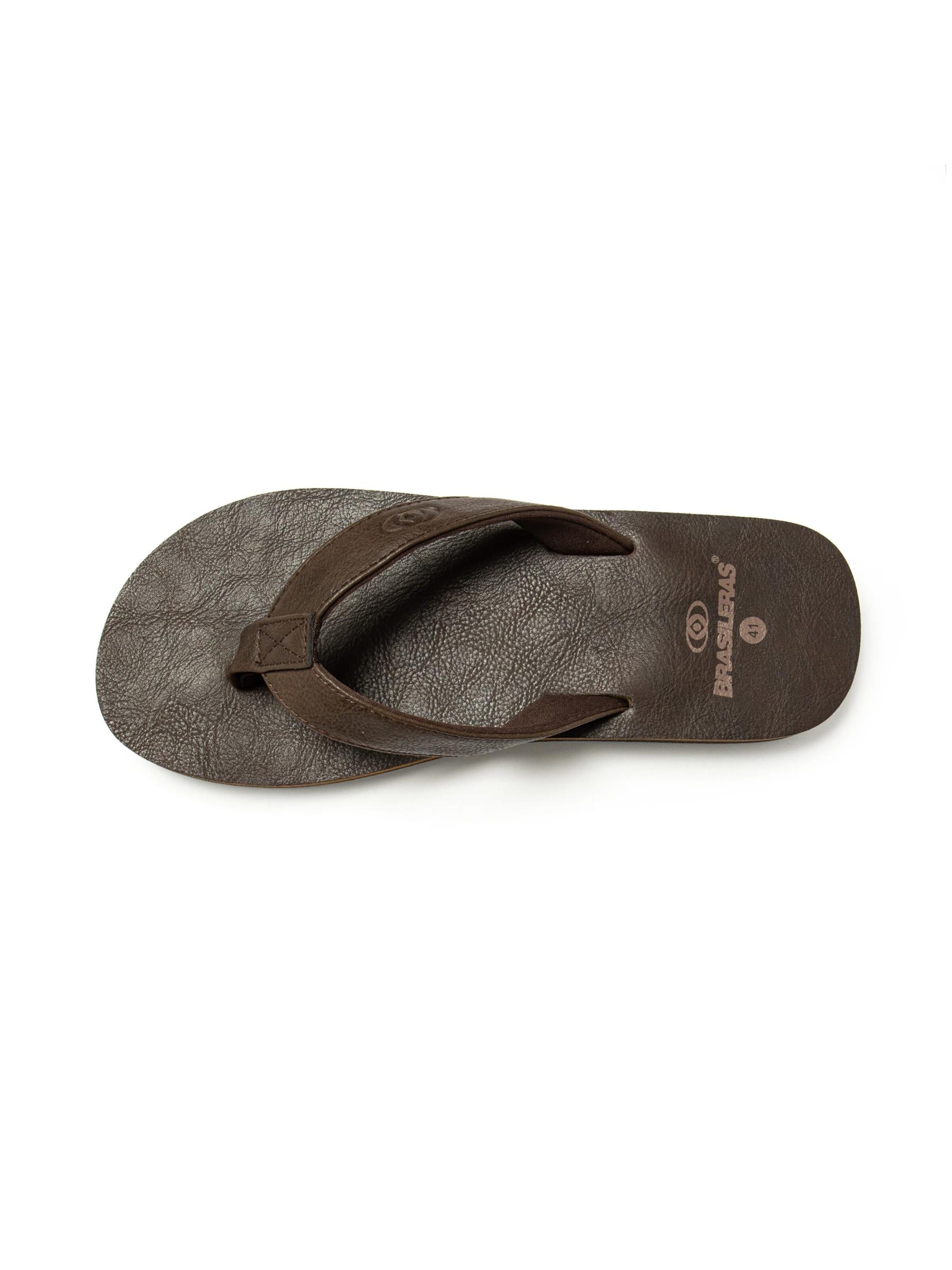 Brasileras Teenslippers in Bruin