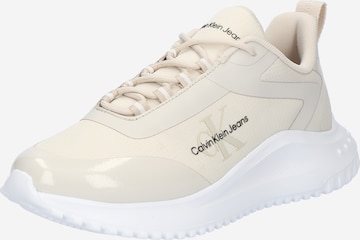 Calvin Klein Jeans - Zapatillas deportivas bajas en beige: frente