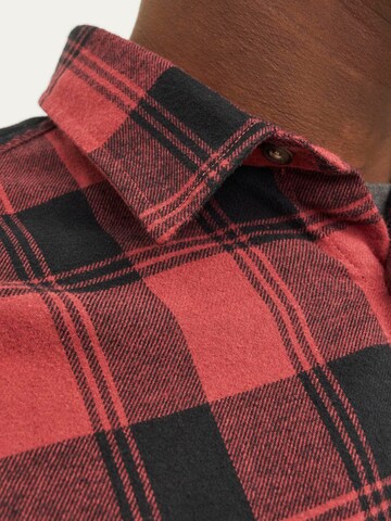 JACK & JONES Slim fit Overhemd 'JJJoshua' in Rood
