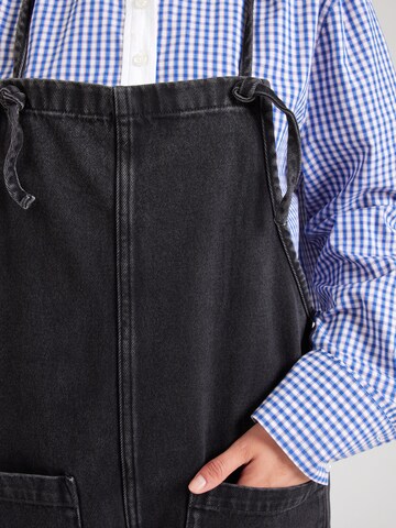 Monki Loosefit Overalljeans i sort