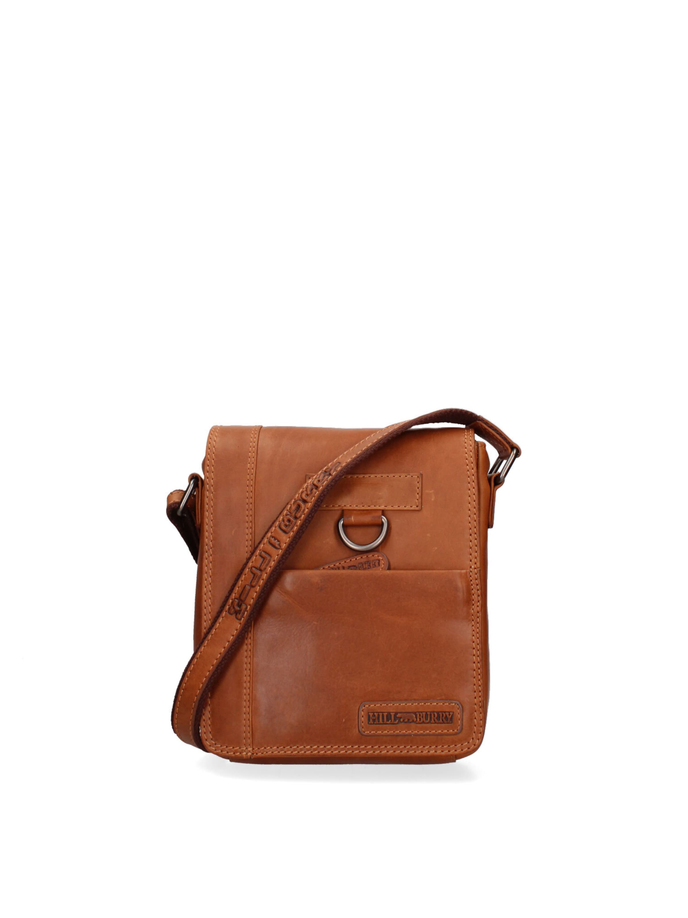 HILL BURRY Schoudertas in Bruin: voorkant