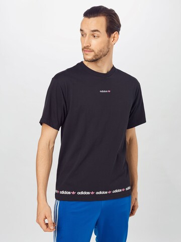 ADIDAS ORIGINALS T-Shirt 'Linear' in Schwarz: Vorderseite
