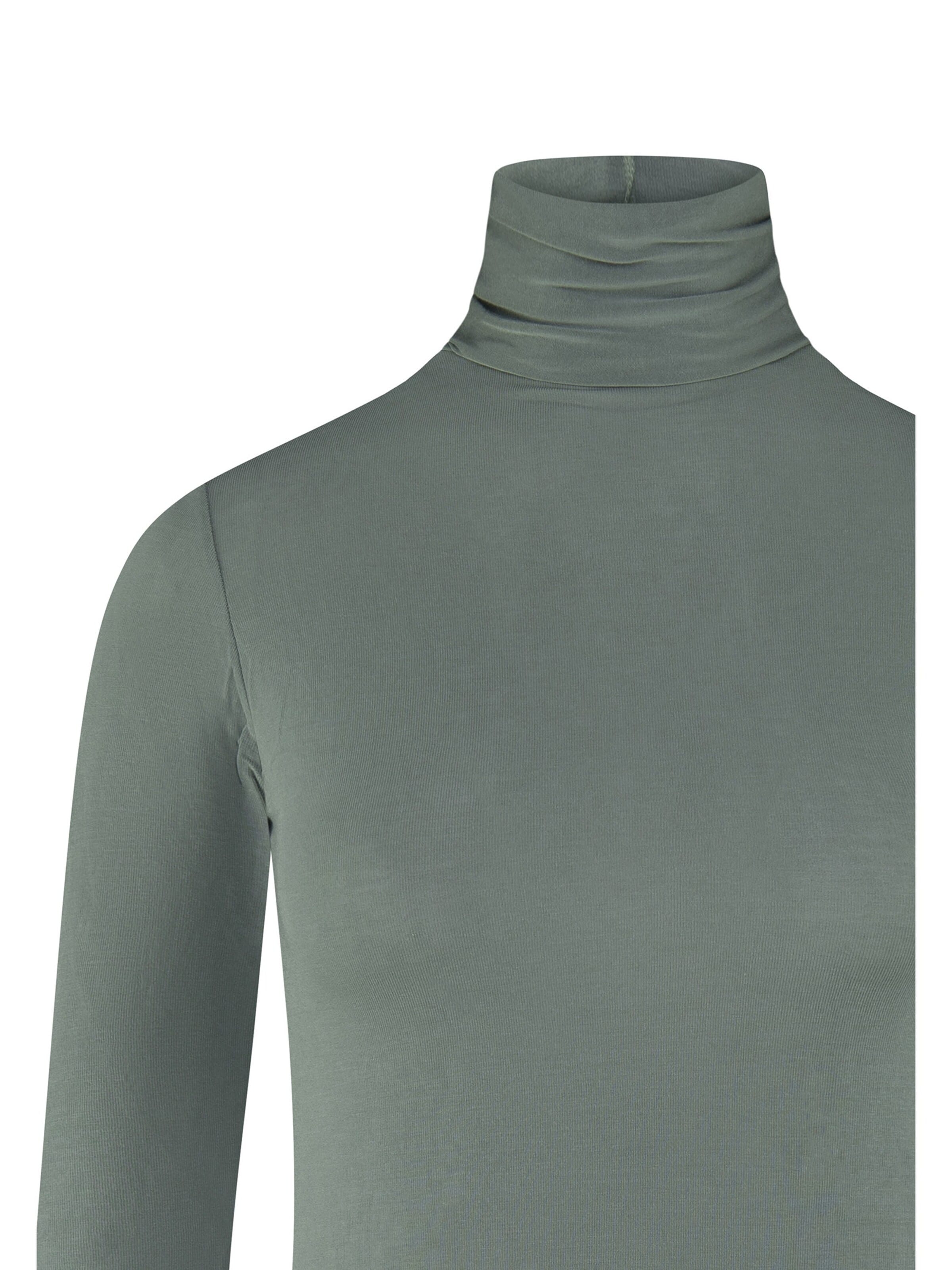 Maglietta intima 'Body Dolcevita Manica Lunga in Cashmere e Modal' di Ciocca in verde