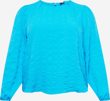 Vero Moda Curve Shirt 'GINNY' in Blue: front