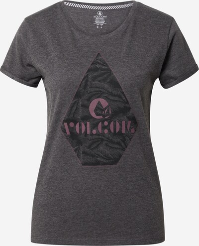 Volcom T-shirt i mörkgrå / mörkrosa / svart, Produktvy
