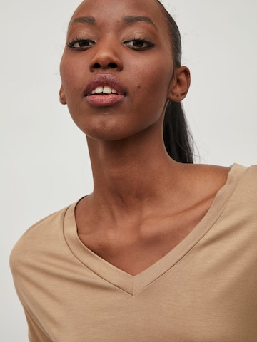 VILA Koszulka 'Belis' w kolorze brązowy
