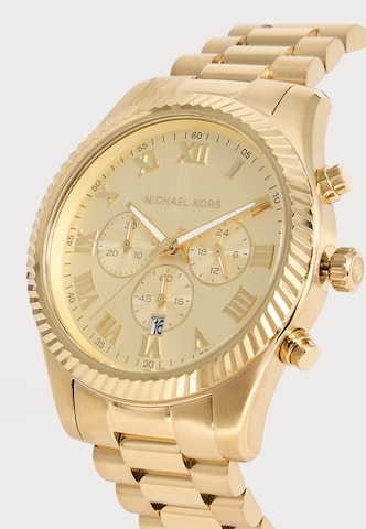 Michael Kors Аналоговые часы 'LEXINGTON' в Золотой: спереди