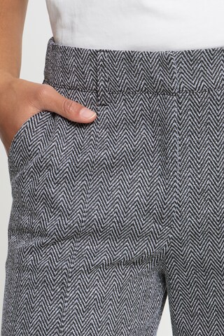 ICHI Wide leg Trousers 'IHKATE' in Black
