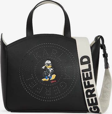 Karl LagerfeldRučna torbica 'Disney x Karl Lagerfeld' - crna boja: prednji dio
