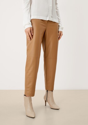 s.Oliver BLACK LABEL Regular Chino Pants in Brown: front