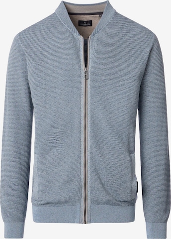CASAMODA Knit Cardigan 'Basic' in Blue: front