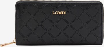 L.CREDI Wallet 'Filiberta' in Black: front