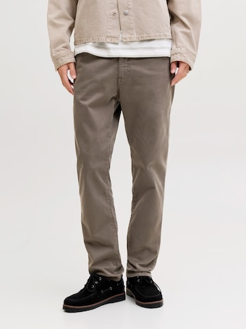 JACK & JONES Regular Byxa 'JPSTCLARK FINN' i brun: framsida