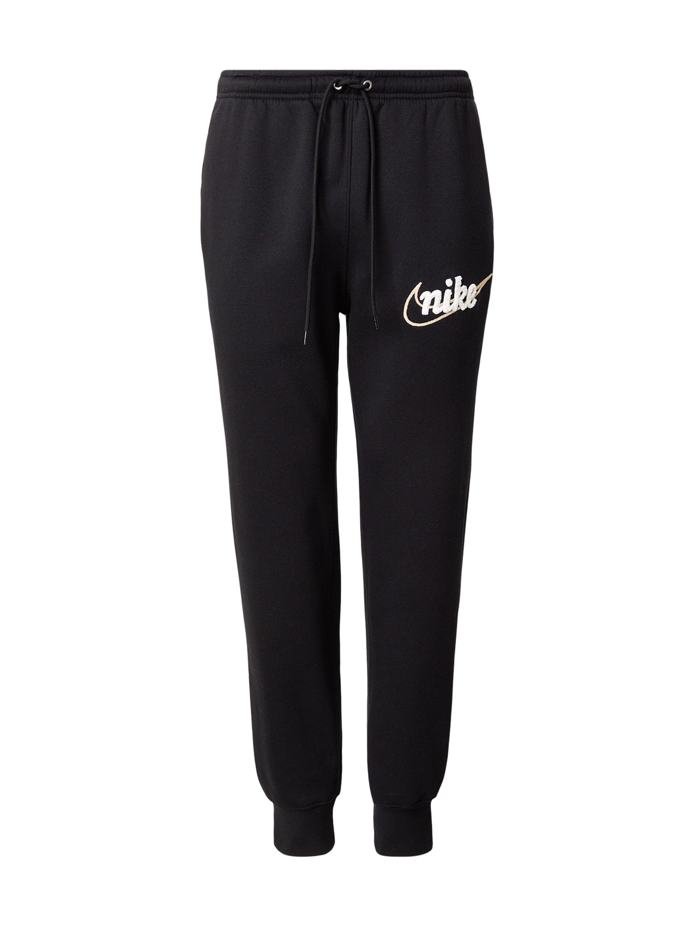 Nike Sportswear Hose 'CLUB' in beige / schwarz / weiß, Produktansicht