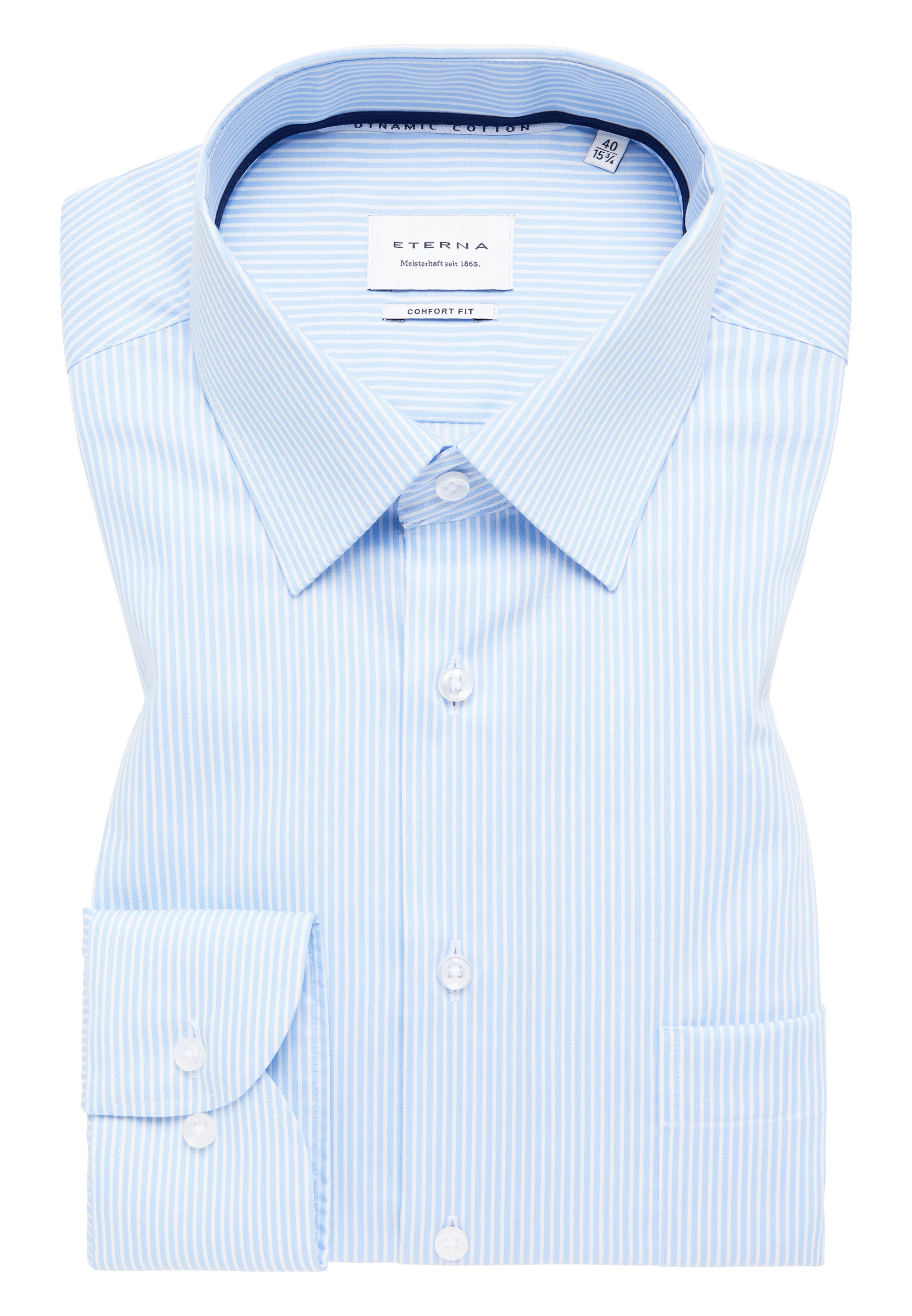 ETERNA Comfort Fit Hemd in Blau
