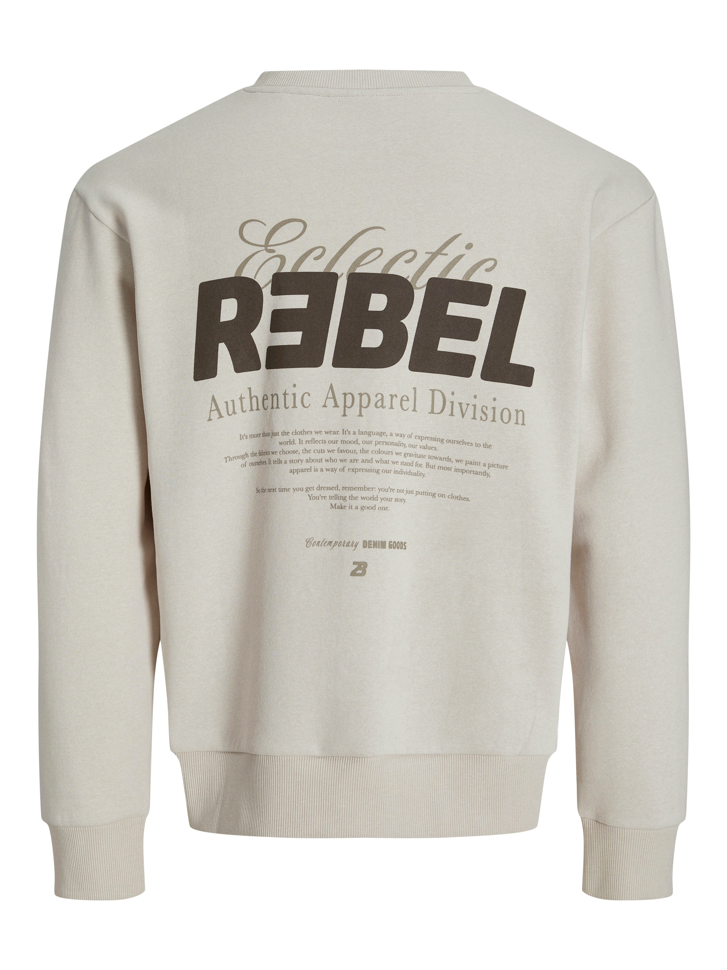 JJ Rebel Μπλούζα φούτερ 'JREBJIM' σε μπεζ