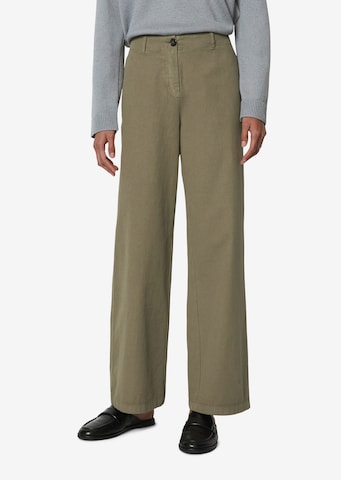 Marc O'Polo Loose fit Pants in Green: front