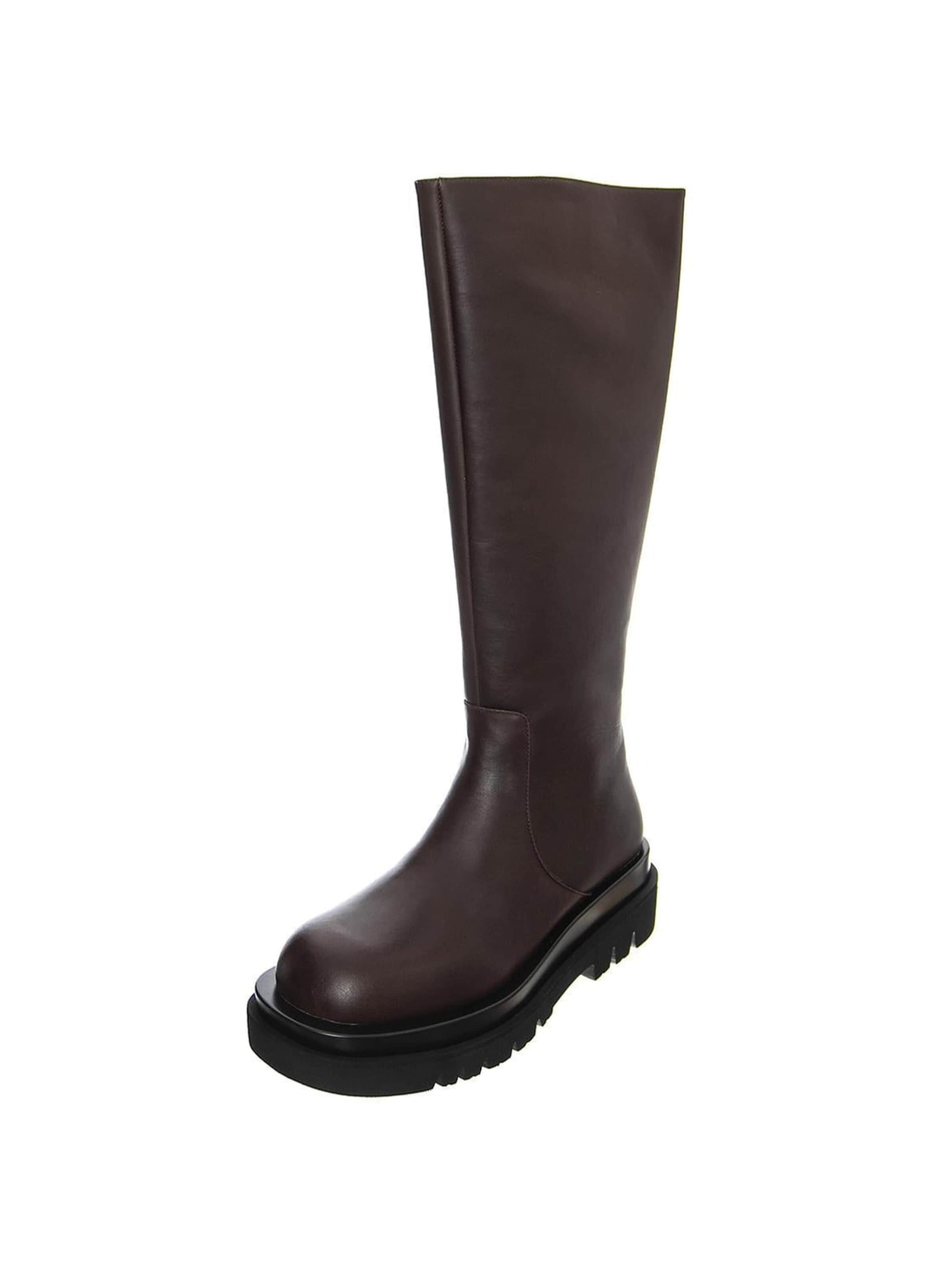 Bottes 'Tanked-Kh' Jeffrey Campbell en marron : devant