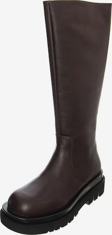 Jeffrey Campbell Laarzen 'Tanked-Kh' in Bruin: voorkant