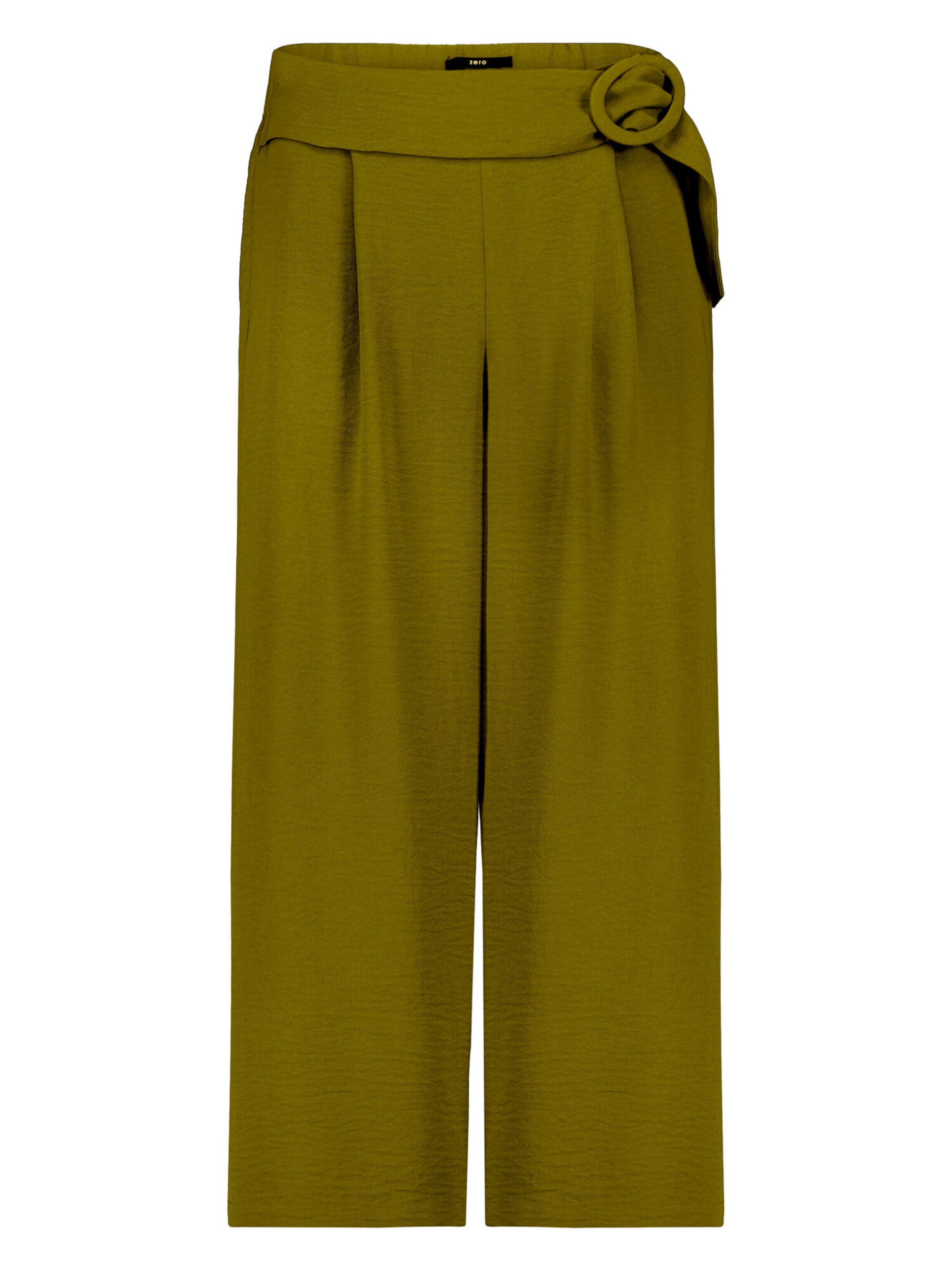 zero Wide leg Trousers in Green: front