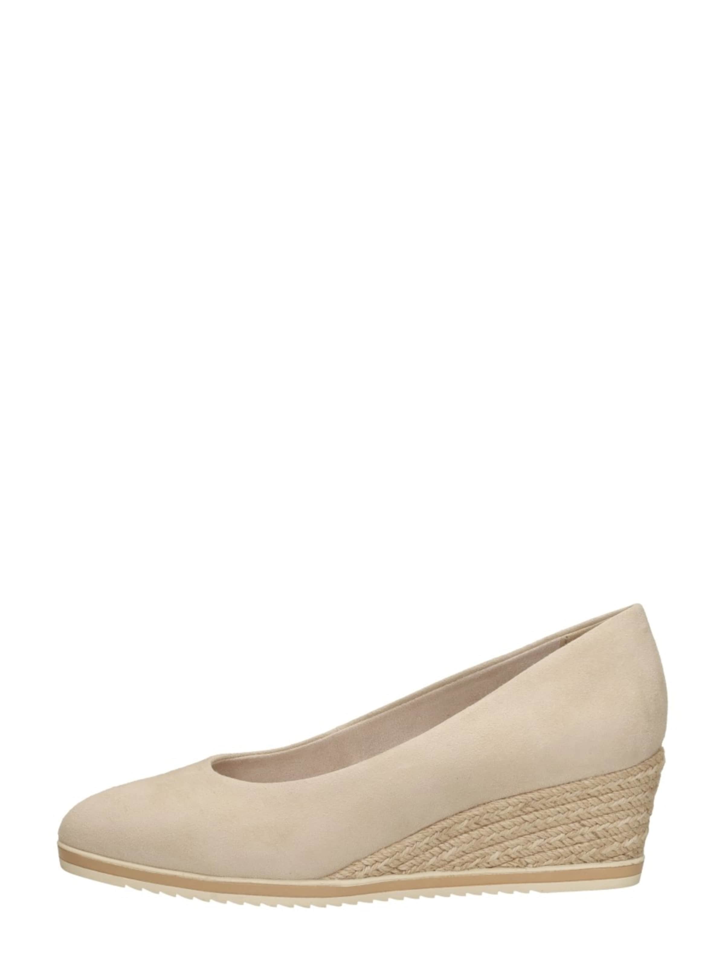 Tamaris Pumps 'Sleehak' in Beige: voorkant