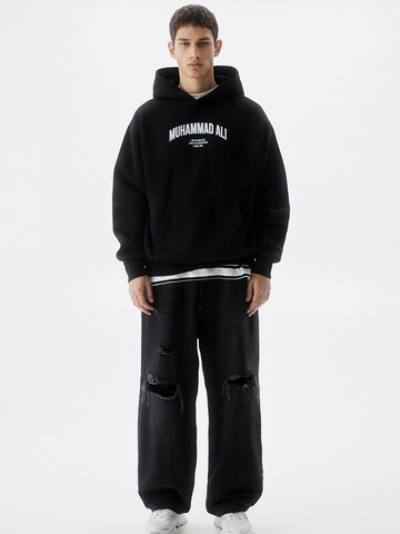 Pull&Bear Sweatshirt in Schwarz